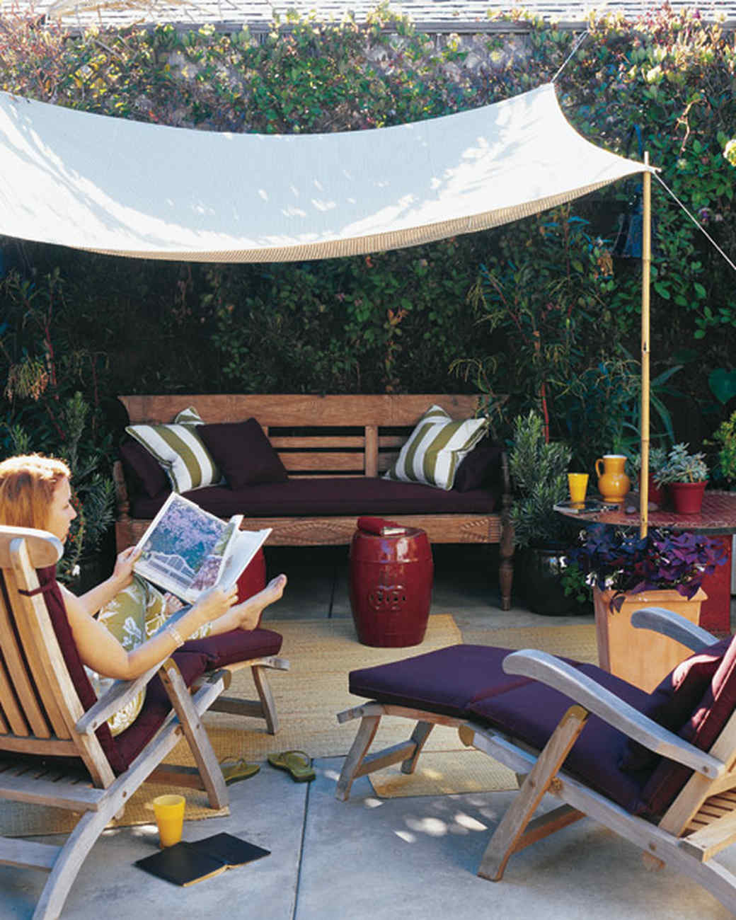 DIY Outdoor Shade Canopy
 A Slice of Shade Creating Canopies