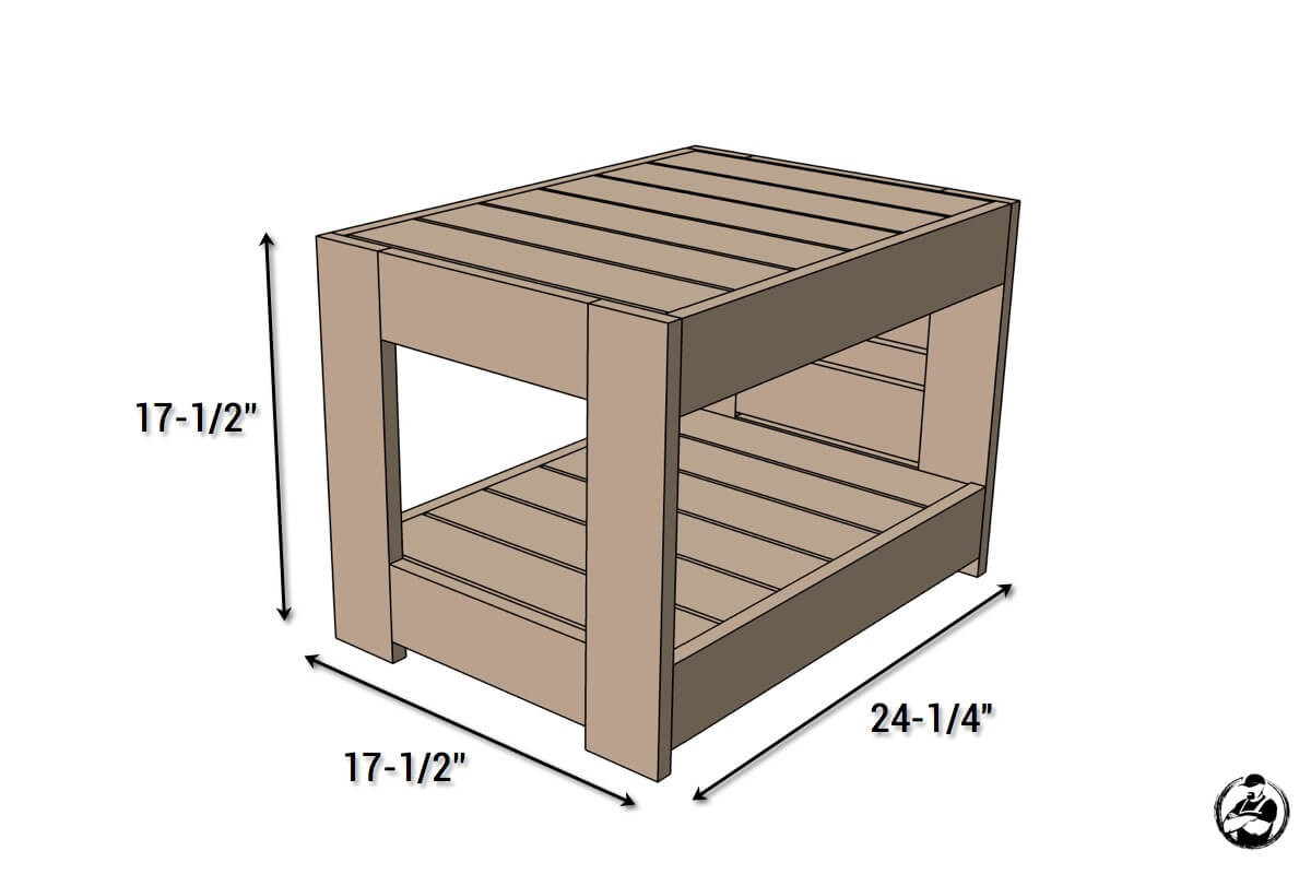 DIY Outdoor Side Tables
 Belvedere Outdoor End Table Plans
