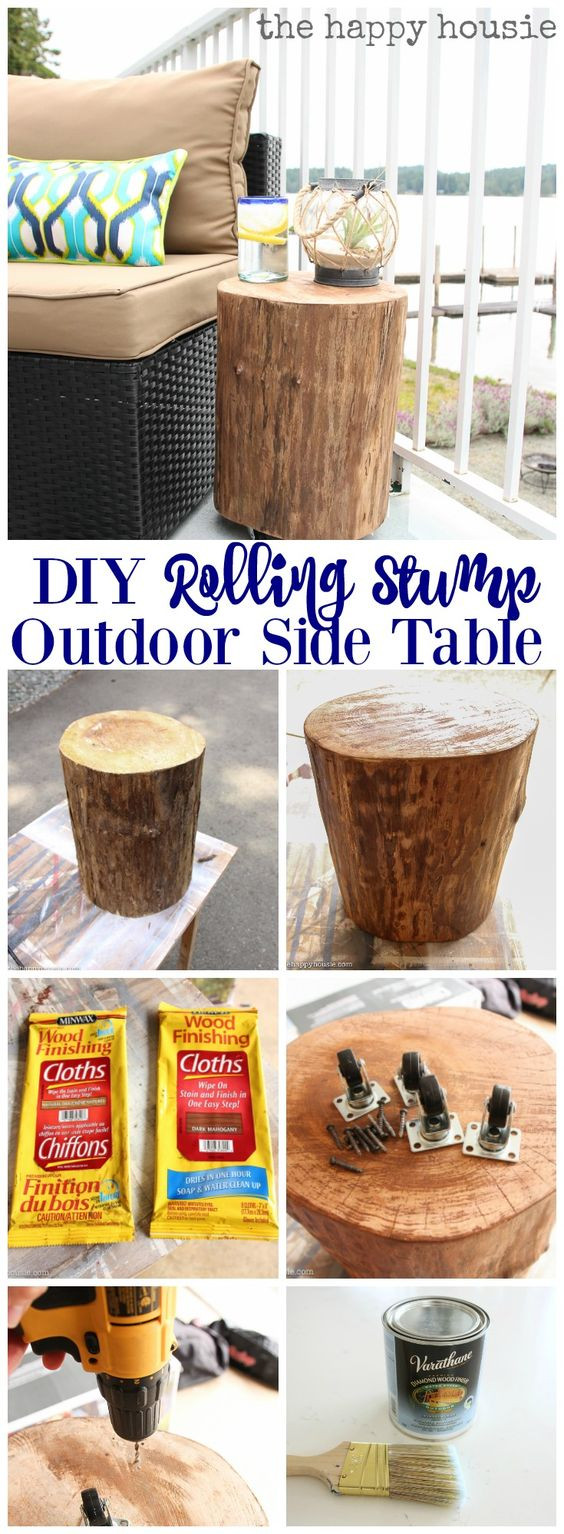 DIY Outdoor Side Tables
 20 Cool Tree Stump and Log DIY Projects
