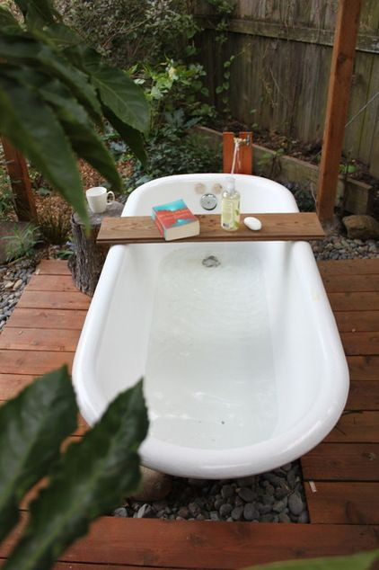 DIY Outdoor Soaking Tub
 DIY Outdoor soaking tub under the stars I dont know how I