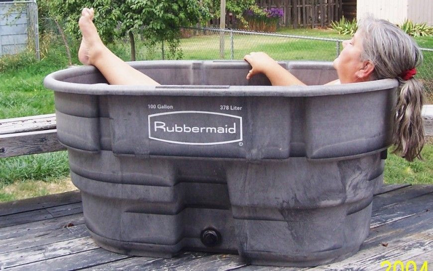 DIY Outdoor Soaking Tub
 Japanese Soaking Tub Outdoor Diy Water Trough Hot Tub