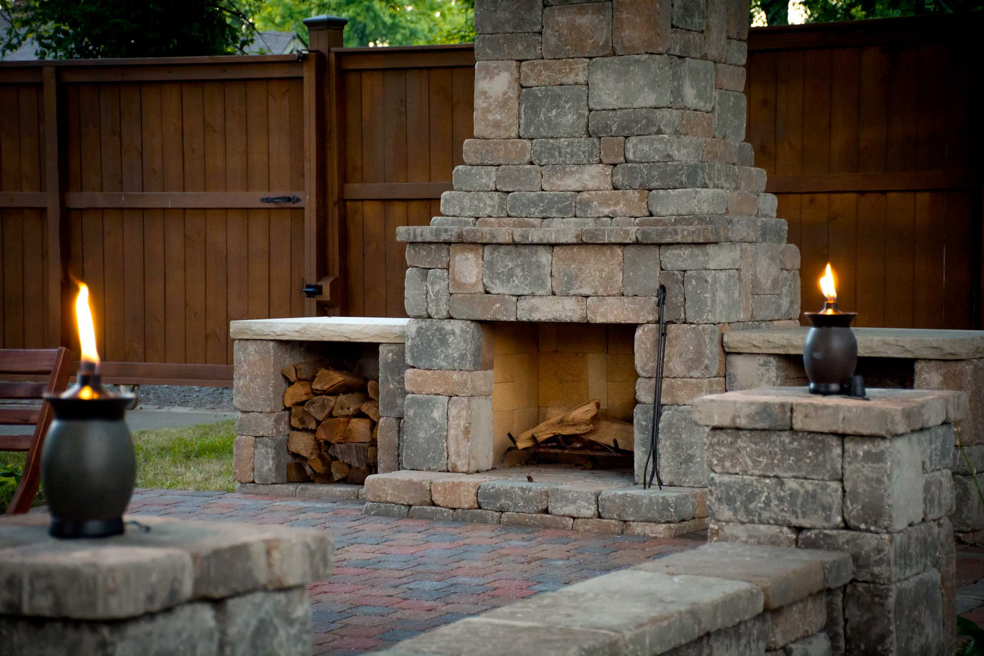 DIY Outdoor Stone Fireplace
 Shop DIY Kits Romanstone Hardscapes