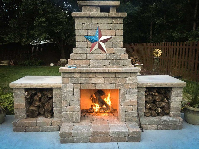 DIY Outdoor Stone Fireplace
 Fremont DIY fireplace adds affordable luxury to your