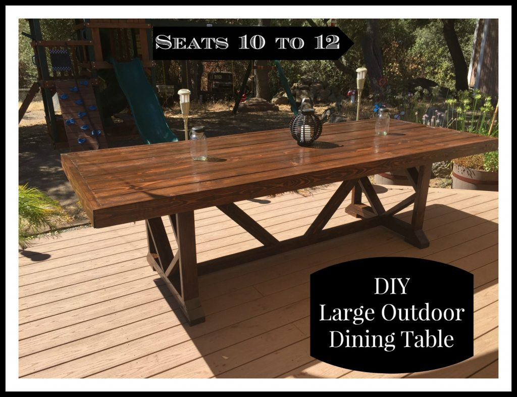 DIY Outdoor Table Plans
 DIY Outdoor Dining Table Shanty 2 Chic