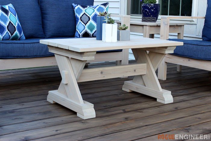 DIY Outdoor Table Plans
 Small Outdoor Coffee Table Rogue Engineer