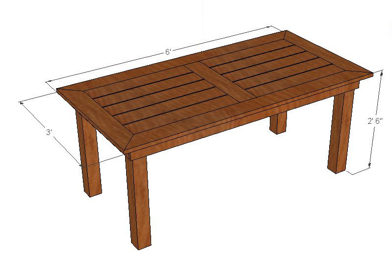 DIY Outdoor Table Plans
 Bryan s Site