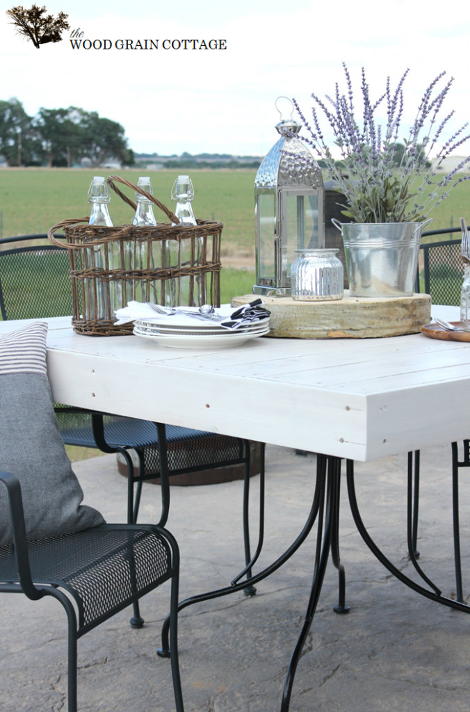 DIY Outdoor Table Tops
 Fence Picket Table Top Hello Summer