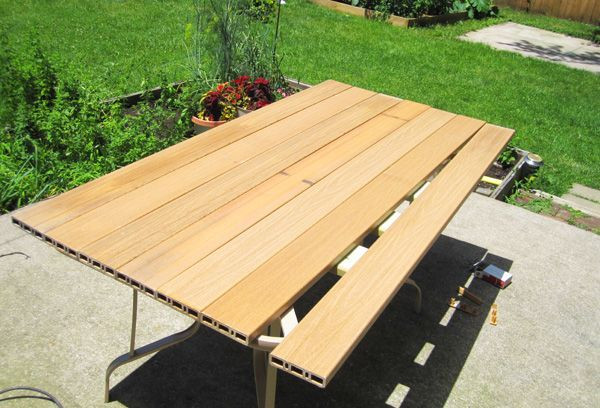 DIY Outdoor Table Tops
 1000 images about Diy replace broken patio glass top