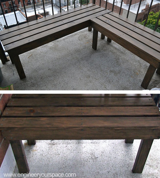 DIY Outdoor Wood Bench
 DIY Outdoor Wood Bench