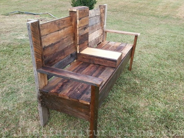DIY Outdoor Wood Bench
 15 DIY Outdoor Pallet Bench