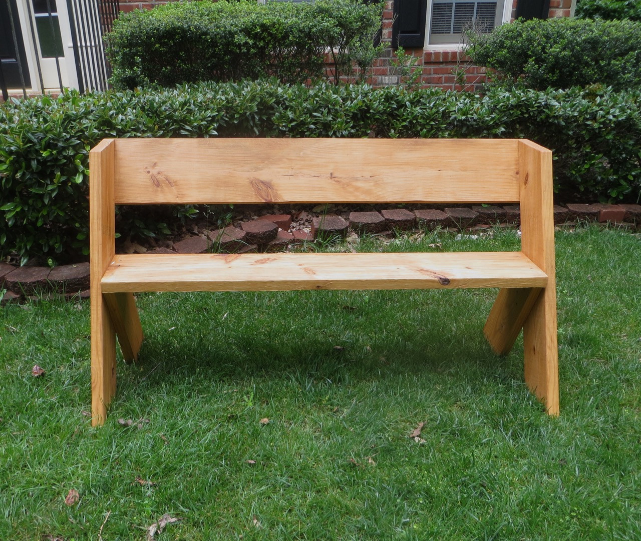 DIY Outdoor Wood Bench
 The Project Lady DIY Tutorial $16 Simple Outdoor Wood Bench