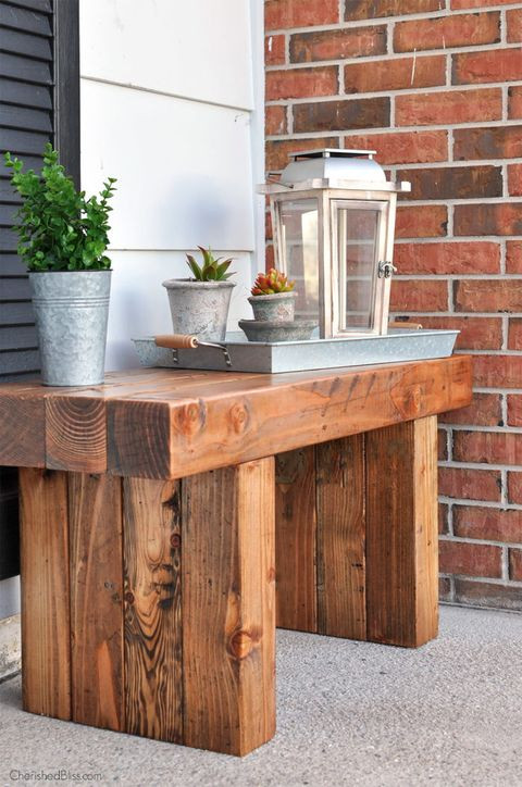 DIY Outdoor Wood Bench
 22 DIY Garden Bench Ideas Free Plans for Outdoor Benches
