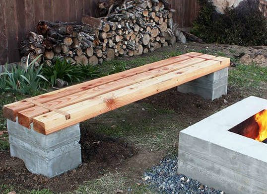 DIY Outdoor Wood Bench
 DIY Bench DIY Wood Projects 10 Easy Backyard Ideas