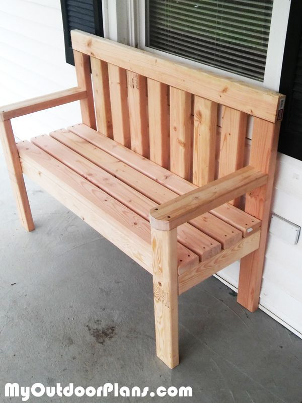DIY Outdoor Wood Bench
 DIY Simple Garden Bench MyOutdoorPlans