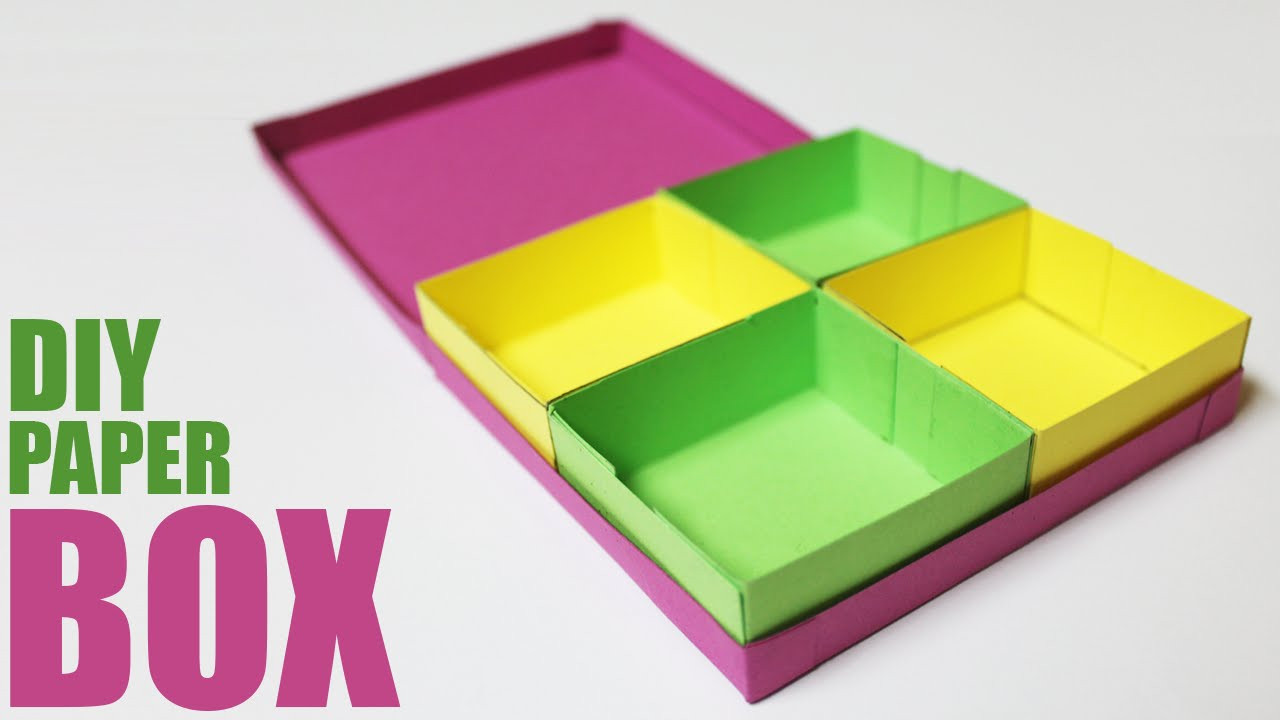 DIY Paper Box
 How to make a paper storage box DIY storage box with lid