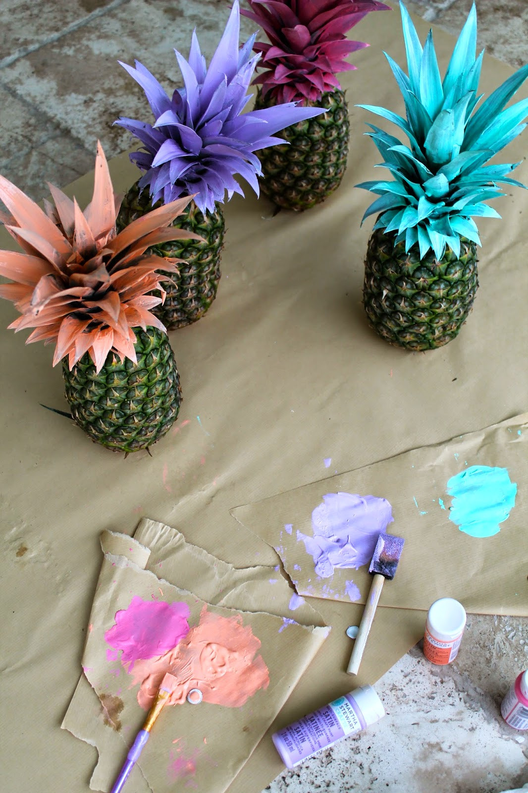 DIY Party Decor Ideas
 Life Love and the Pursuit of Shoes Pretty Painted Pineapples