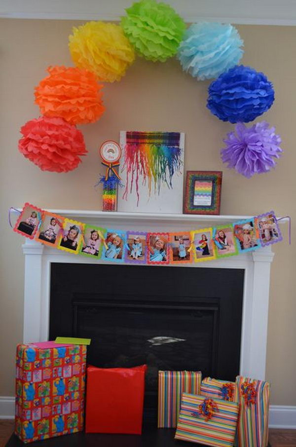 DIY Party Decorations For Kids
 DIY Rainbow Party Decorating Ideas for Kids Hative
