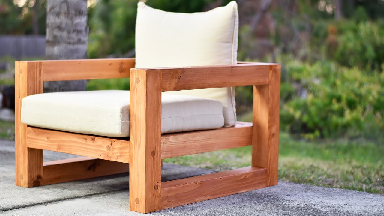 DIY Patio Furniture Plans
 DIY Modern Outdoor Chair