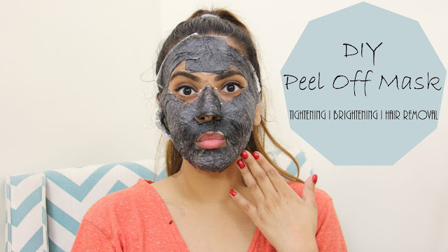 DIY Peel Off Face Mask For Acne
 DIY Peel f Face Mask Tightening Brightening Hair Removal