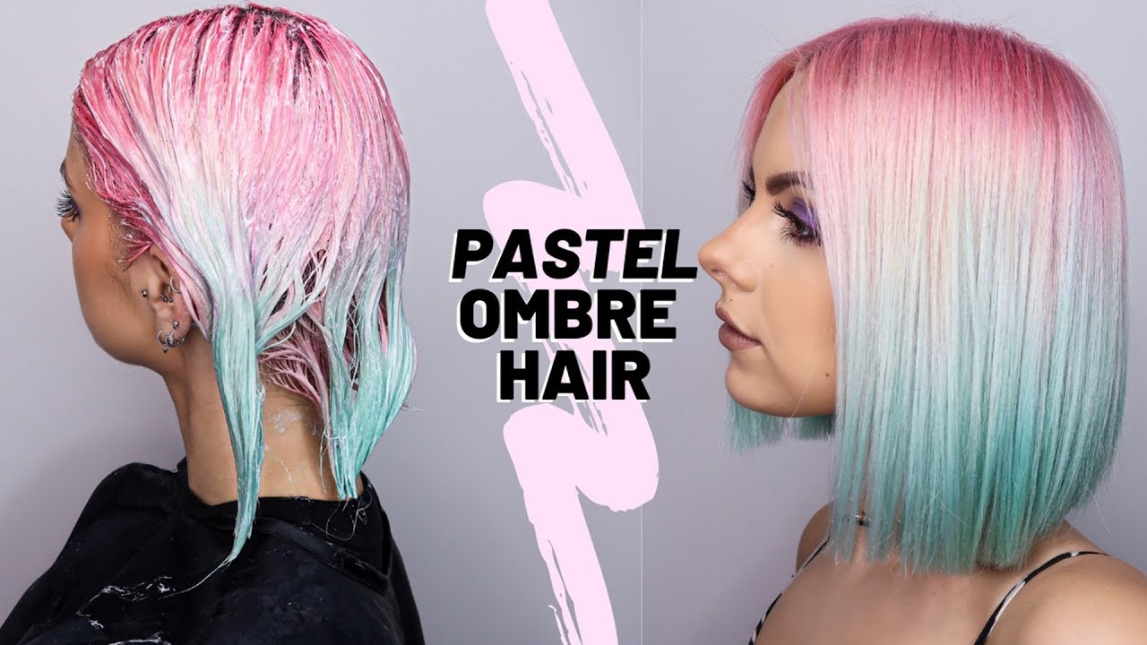 DIY Pink Hair Dye
 DIY PINK BLUE OMBRE HAIR DYE