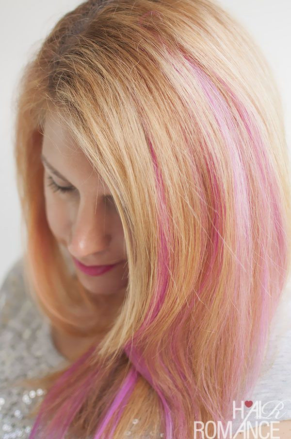 DIY Pink Hair Dye
 How to DIY pink highlights in your hair
