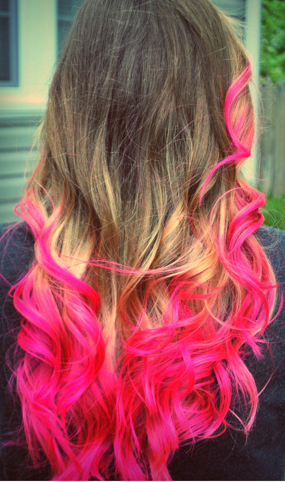 DIY Pink Hair Dye
 the DIY "DIP" DYED HAIR UPDATED