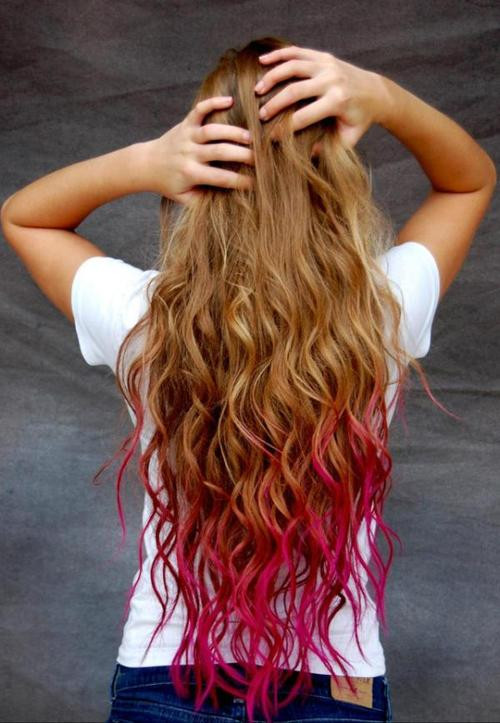 DIY Pink Hair Dye
 DIY Temporary dip dye hair