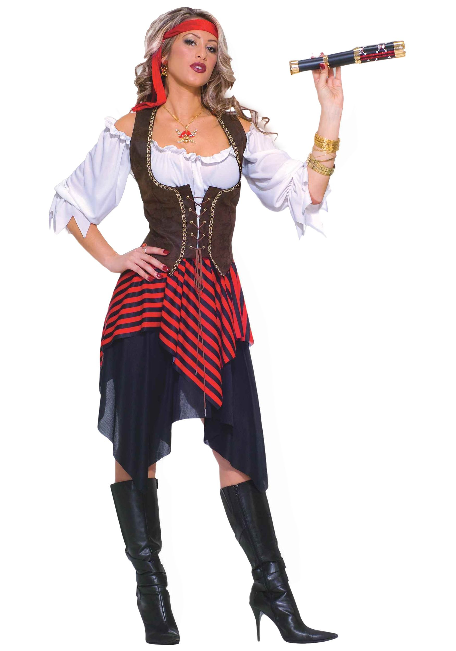DIY Pirate Costume For Adults
 Sweet Bucaneer Costume Plus a sword and hat I think