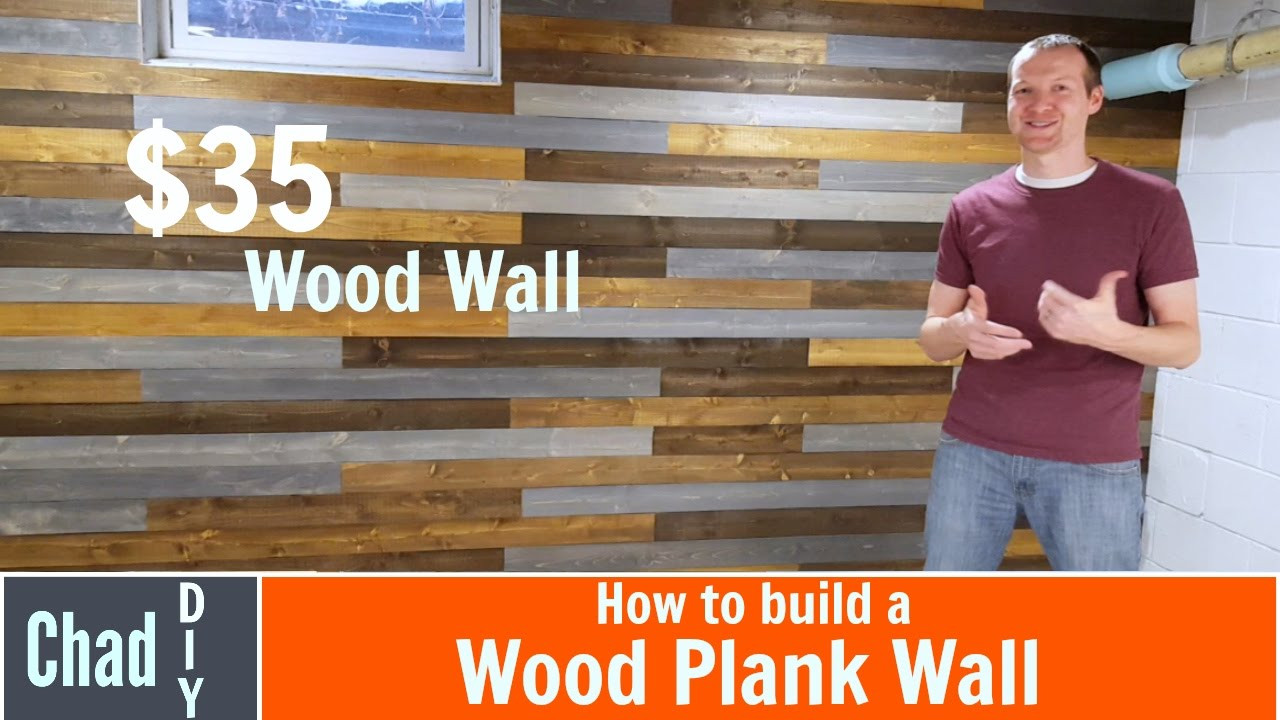 DIY Plank Walls
 $35 DIY Wood Plank Wall