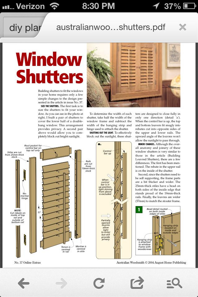 DIY Plantation Shutter Kit
 DIY plantation shutters I want