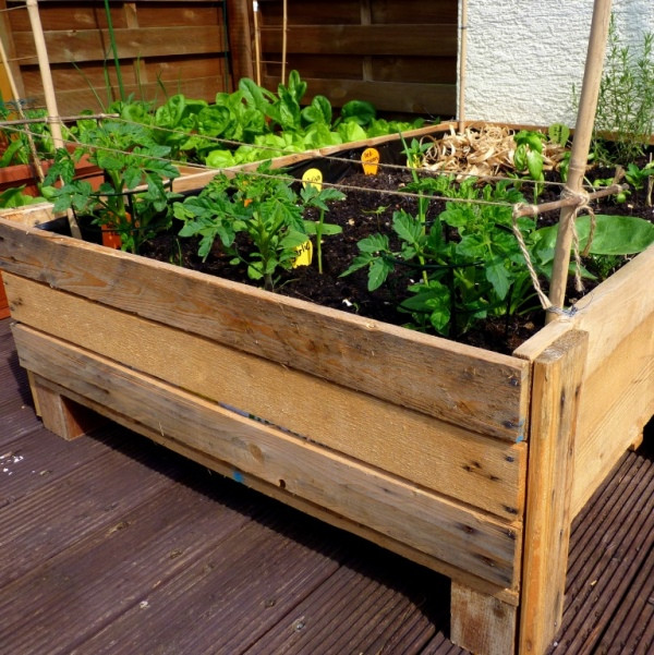 DIY Planting Boxes
 Container Gardening DIY Planter box from pallets