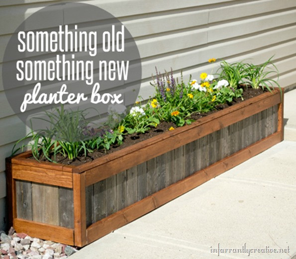 DIY Planting Boxes
 “Something Old Something New” Planter Box Infarrantly