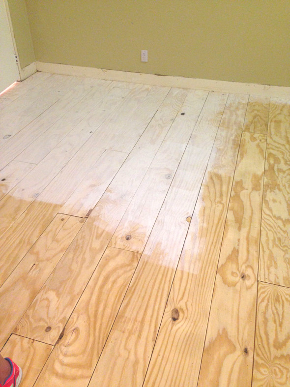 DIY Plywood Floors
 Remodelaholic