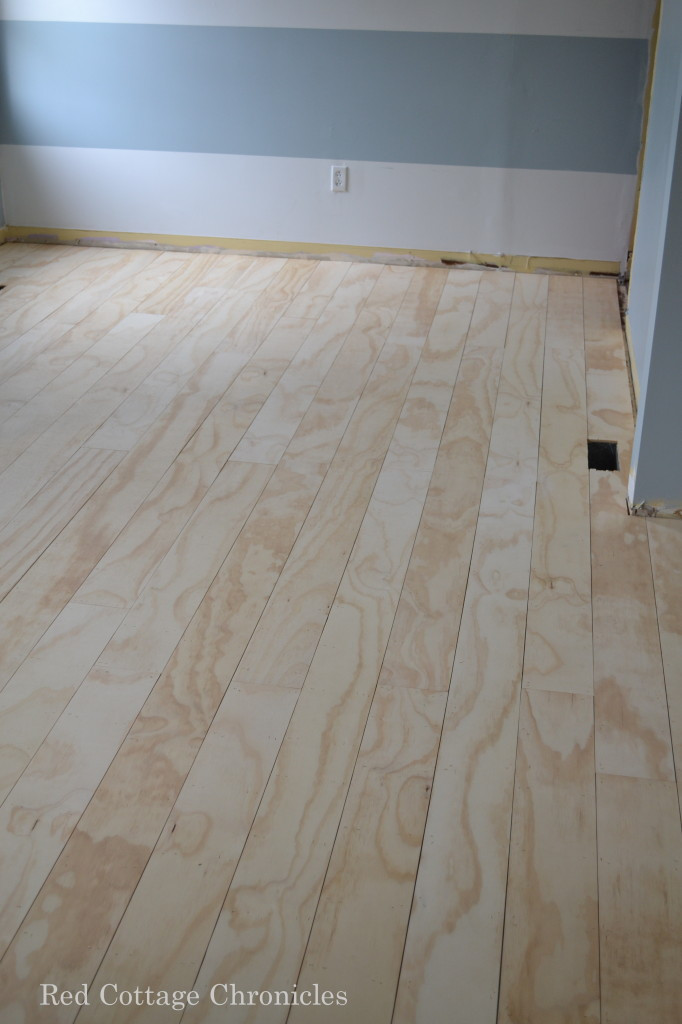 DIY Plywood Floors
 Remodelaholic