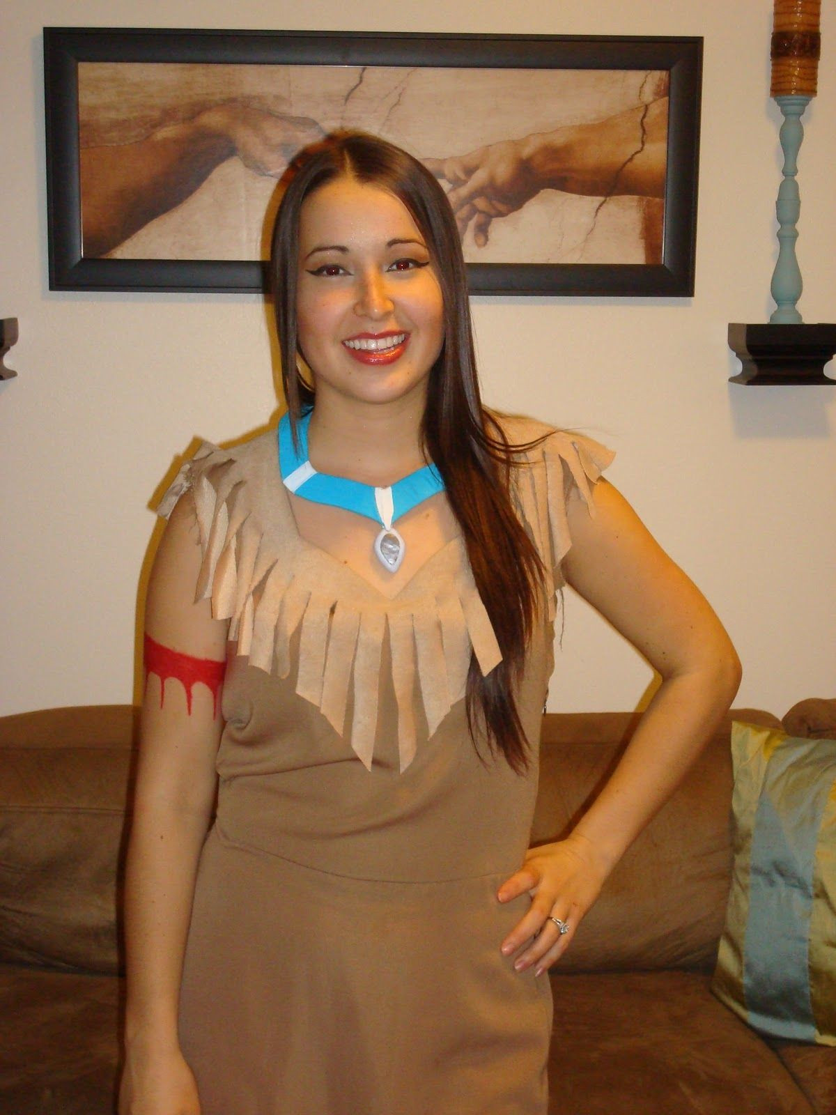DIY Pocahontas Costume For Adults
 Pin on Halloween Alexis Native American