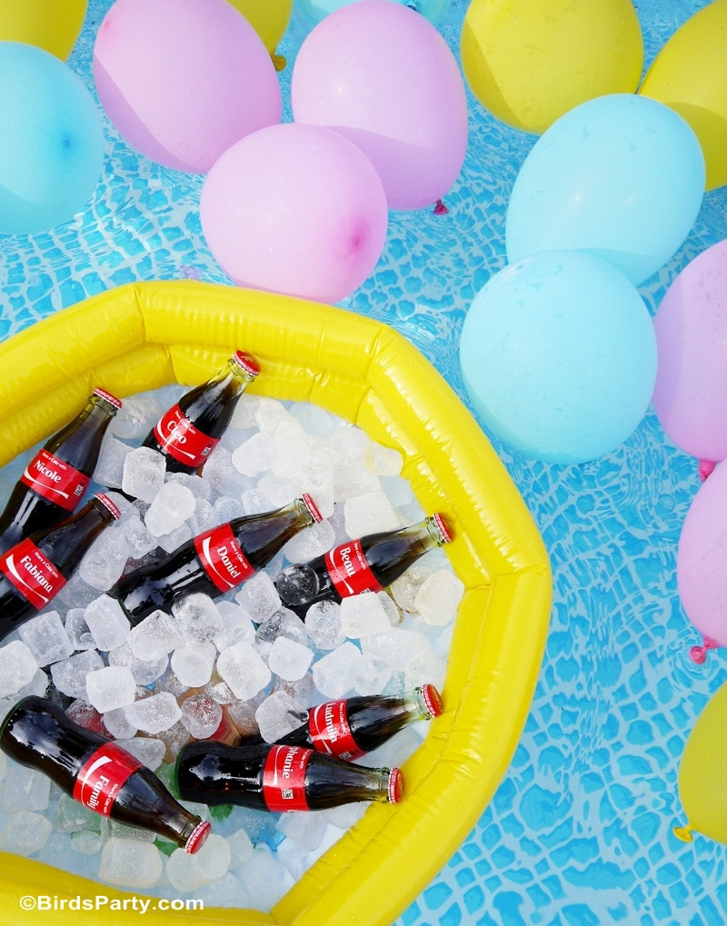 Diy Pool Party Ideas
 Summer Pool Party Ideas & Coke Float Station Party Ideas