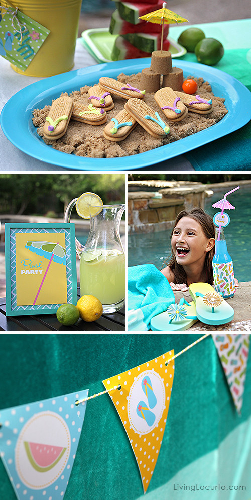 Diy Pool Party Ideas
 Free Printable Pool Party Tags Summer Party Ideas
