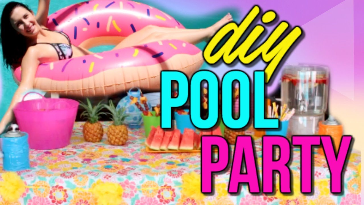 Diy Pool Party Ideas
 DIY SUMMER POOL PARTY Decor Food Things To Do
