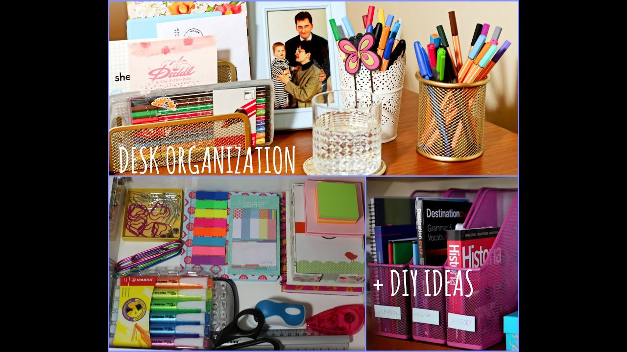 DIY Projects For Organization
 Desk Organization DIY Ideas