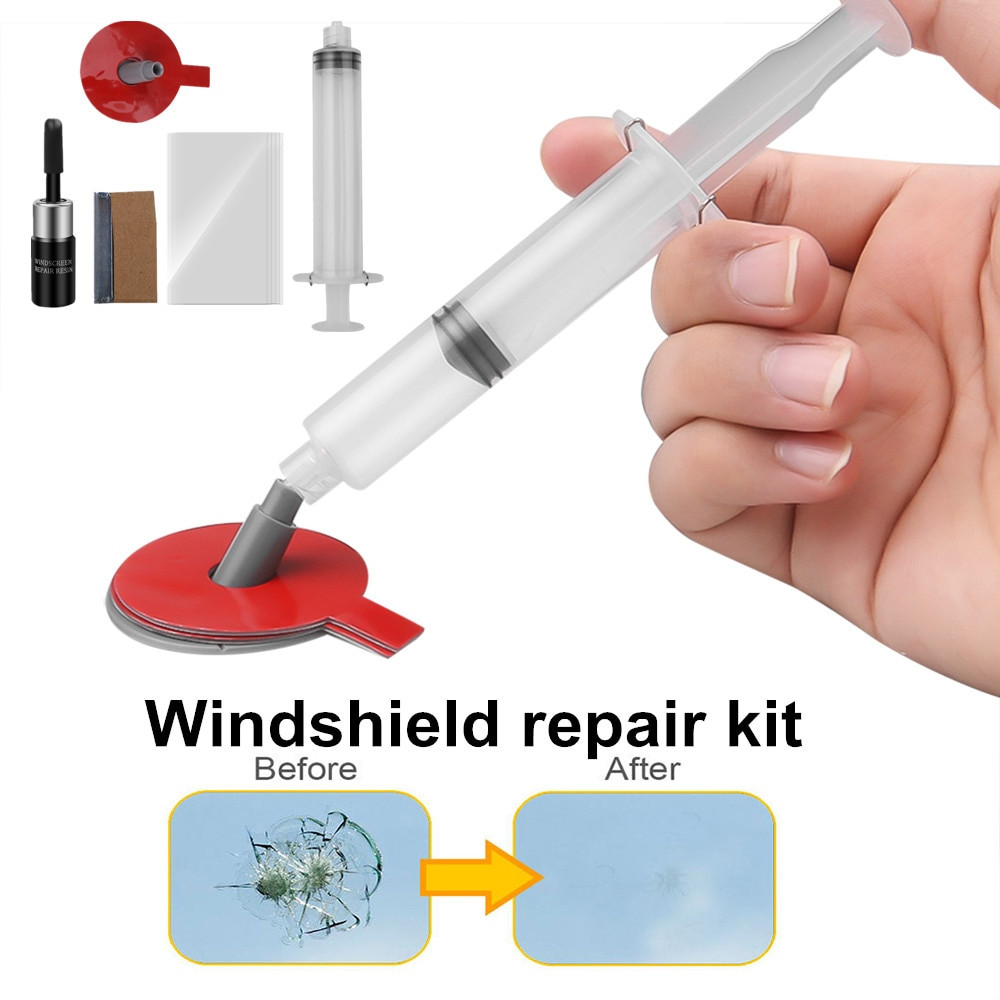 DIY Repair Cracked Windshield
 Auto Windshield Repair Kit UV DIY Car Window Repair Tools