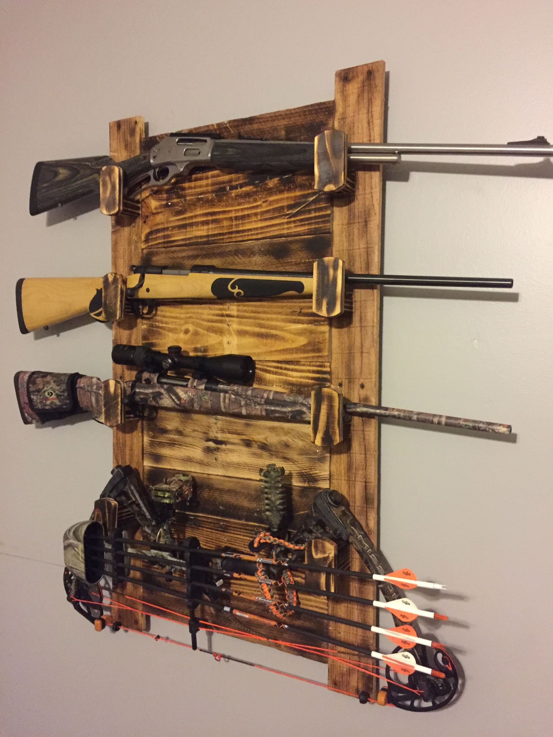 DIY Rifle Rack
 Pin by Coltan Donald on Archery in 2019