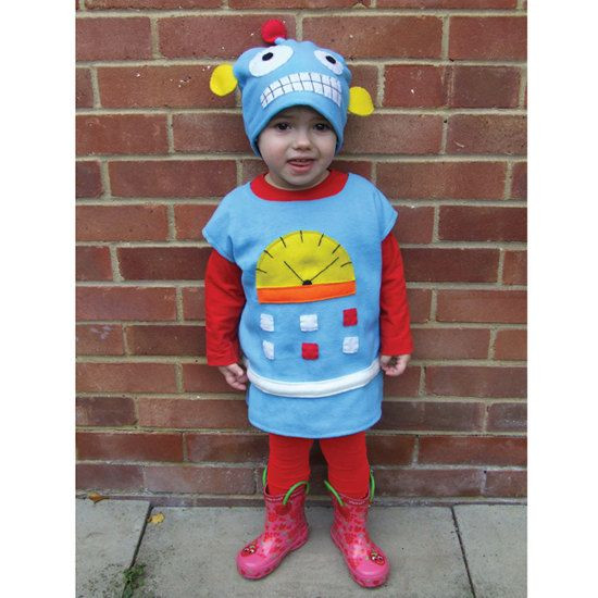 DIY Robot Costume Toddler
 Christmas Robot costume for kids Blue Cookie Robot