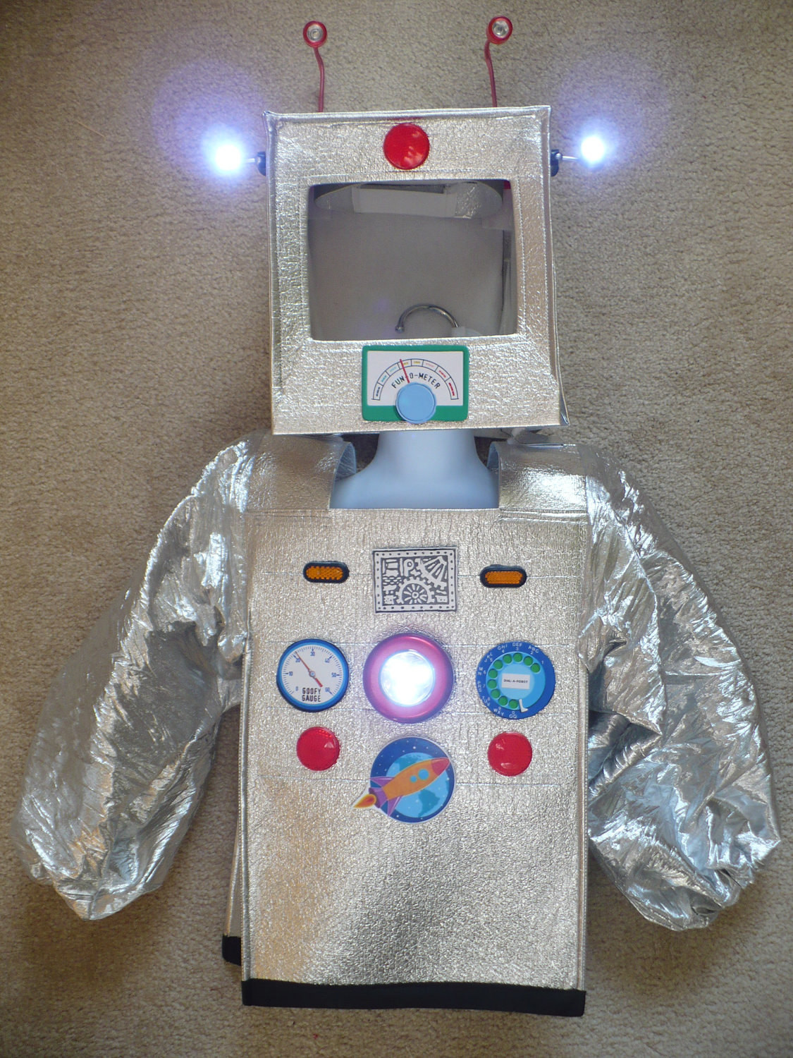 DIY Robot Costume Toddler
 Cute Robot Costume Really Lights Upsize XS 2 4 for by