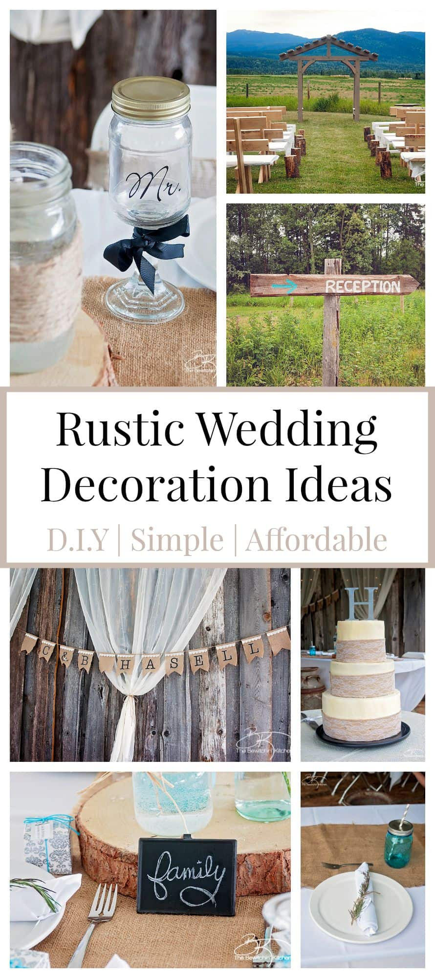 DIY Rustic Wedding
 Rustic Wedding Ideas That Are DIY & Affordable