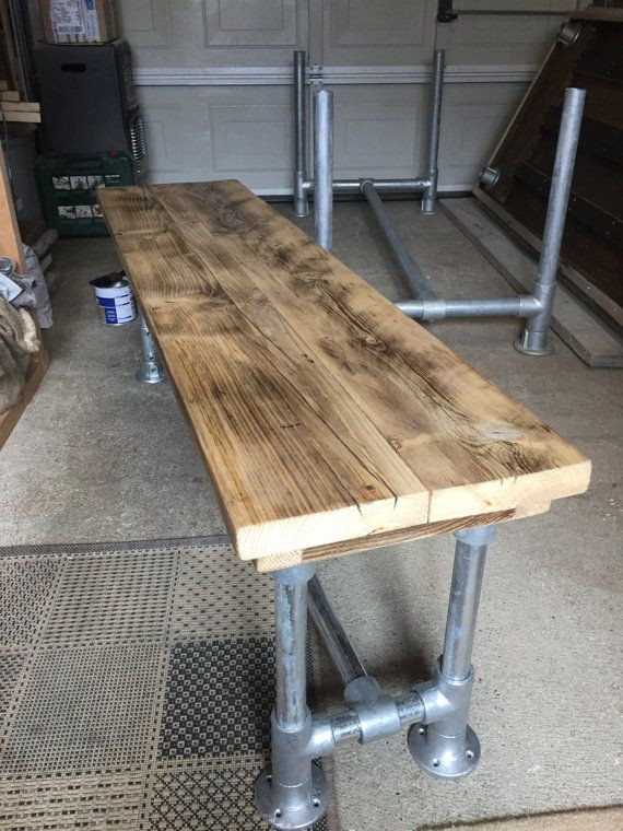 DIY Scaffold Plank
 Reclaimed Scaffold plank bench seat 6ft industrial look