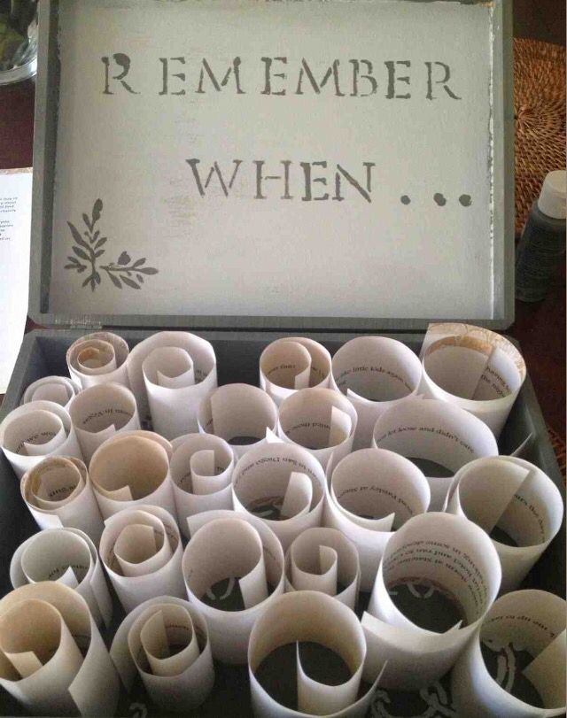 DIY Sentimental Gifts
 Remember when box just so cute