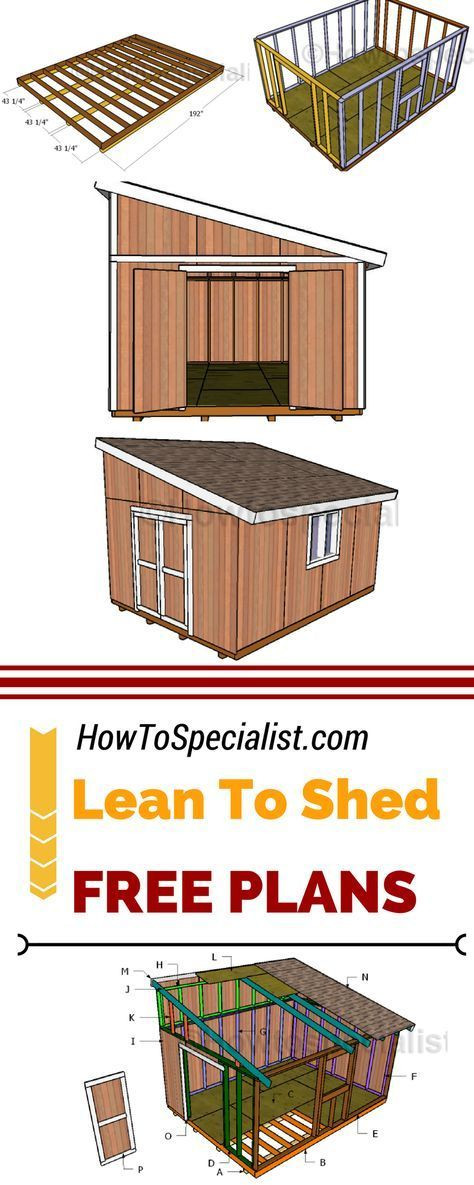 DIY Shed Plans 12X16
 12x16 Lean to Shed Plans for the yard