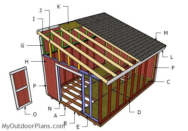 DIY Shed Plans 12X16
 building a 12x16 lean to shed