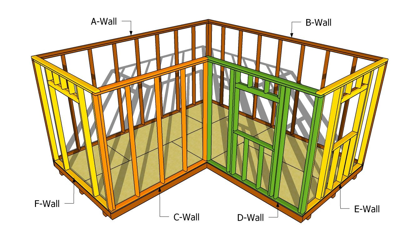DIY Shed Plans 12X16
 How to build a 12×16 shed