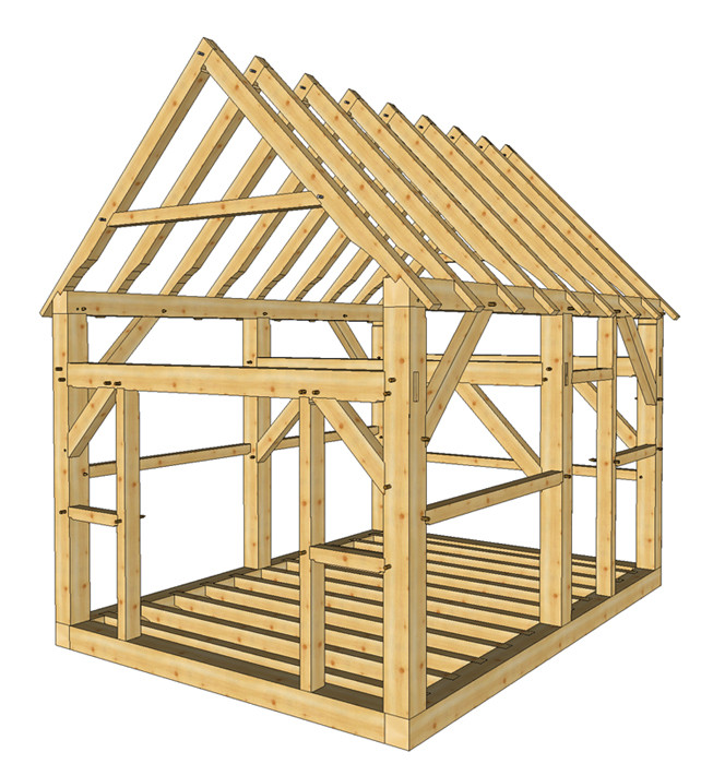 DIY Shed Plans 12X16
 Timber Frame Shed Plans How to Build DIY Blueprints pdf